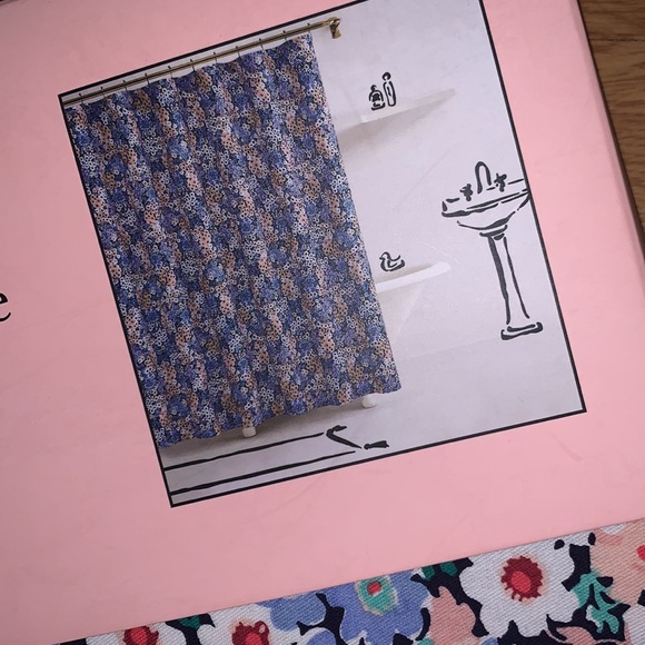 NWT Kate Spade Daisy Garden Shower Curtain - Picture 2 of 6